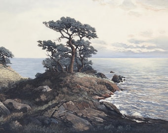 Greeting card of the CA Coast painting