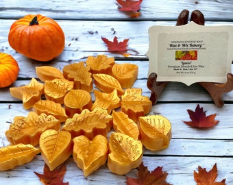 Leaves Wax Melts. "Leaves Scent". 6 Oz. Soy Wax Melts/Leaf Shaped/Strongly Scented Wax Melts/Wax Tarts for Wax Warmers/Fall Wax Melts