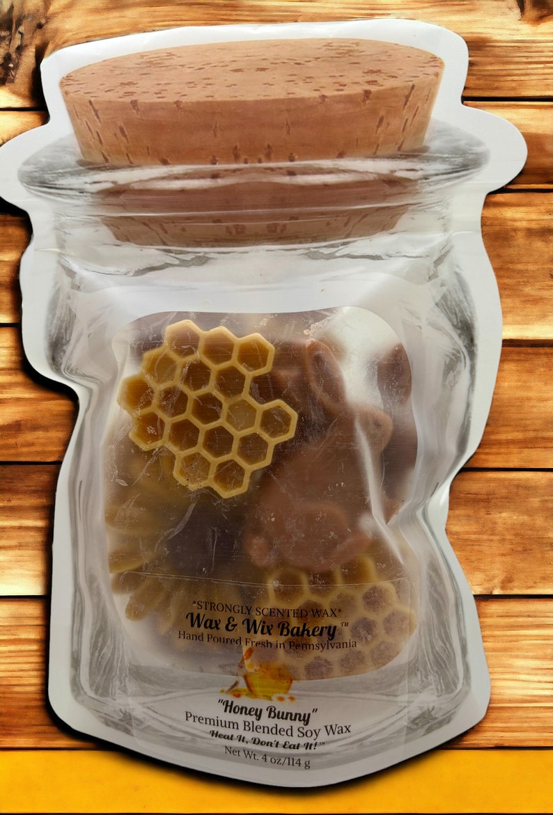 Honey Bunny Wax Melts/bunny Rabbit, Honeycomb, Flower Wax Melts/soy Wax ...