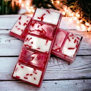 Peppermint Swirl Snap Bar. Strongly Scented Soy Wax. Wax Melts/Wax Tarts/Snap Bar for Wax Warmers. 1.75 Oz. 1 Bar