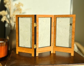 Miniature Shoji Screen | Minimalistic Room Decor, Paper Lantern, Desk Decor, Diffused Light, Japanese Inspired Decor