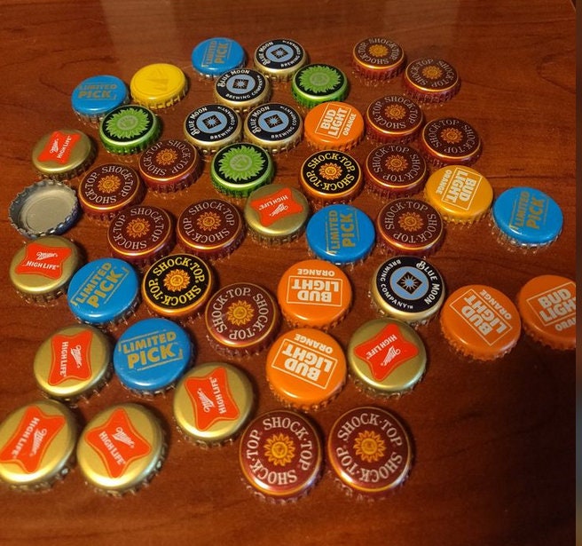 Beer Bottle Caps for Craft Making no Dents Bottle Caps Lot of 45 Pieces