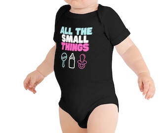 All The Small Things Baby short sleeve one piece, Emo Baby, Emo Lyrics, Pop Punk Baby, Emo Parents, Gifts For Baby, Gifts for Goth Parents