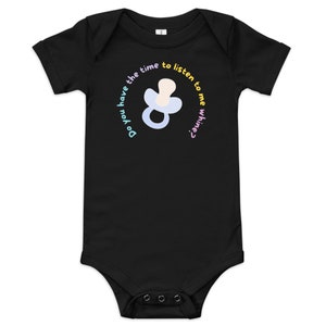 Listen To Me Whine Baby short sleeve one piece, Emo Mom, Gift For Emo Baby