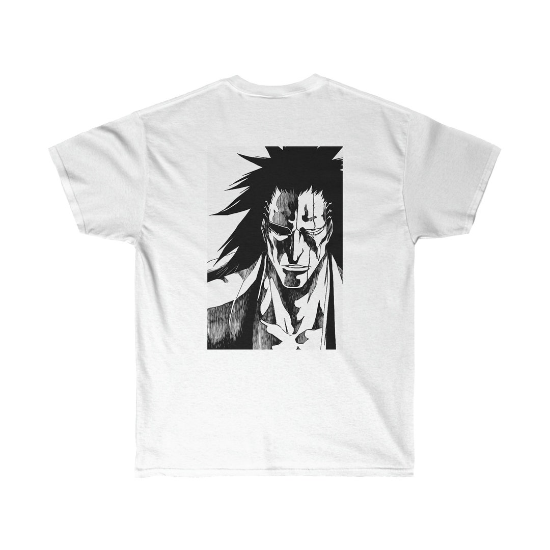 Kenpachi Zaraki Tee Shirt White/black Etsy
