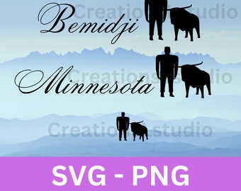 Bemidji, Paul e Babe SVG e PNG download instantâneo