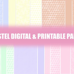 CHEAPEST Pastel Digital & Printable Paper