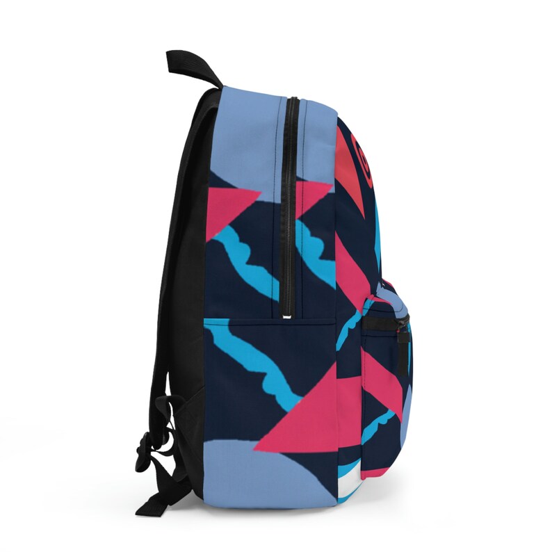 Abstract Pattern Backpack Abstract Geometric Backpack With Cool Colors and Fun Patterns, High ...