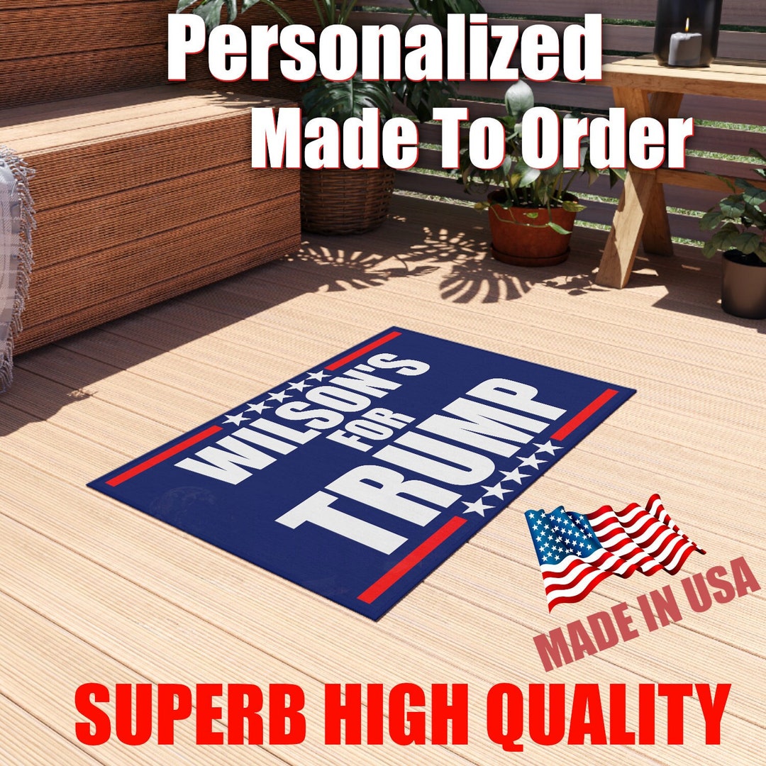 Trump Rug Personalized Trump 2024 Rug: Custom Indoor/outdoor Door Mat (24in X ...