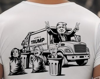 Trump GARBAGE Man TSHIRT | Donald Trump Garbage Truck Garbage Man Shirt | Trump Trash | Trump Trash Truck | Trump Funny T Shirt | MAGA Shirt