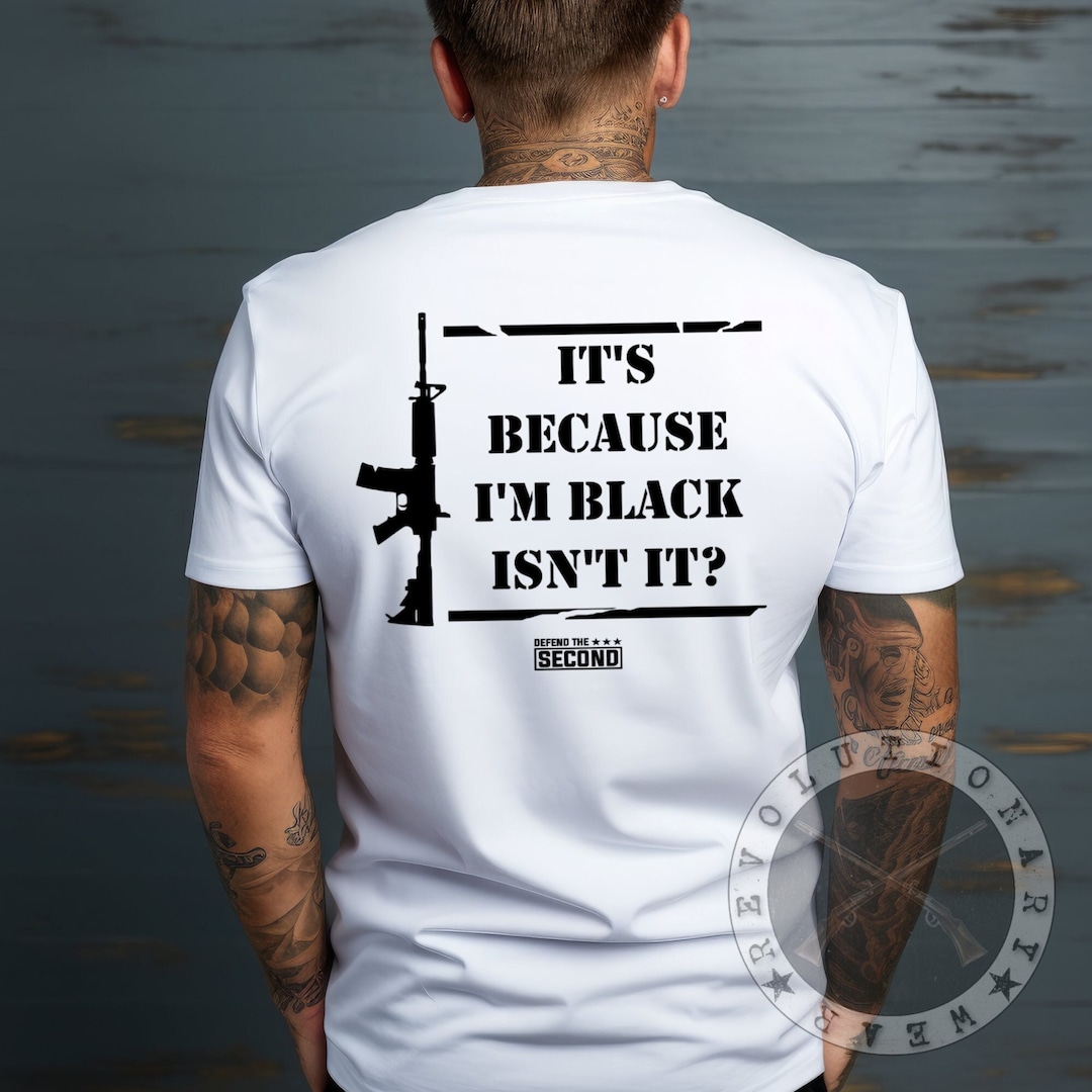 Junior Panda Guns Second Amendment AR15 Black T-Shirt