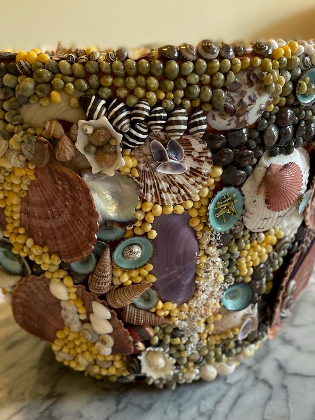 Shell Work Planter - Etsy