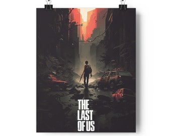 Premium, The Last Of Us Poster, The Last Of Us Video Game Poster vertical, Ellie and Joel Poster, Premium Poster