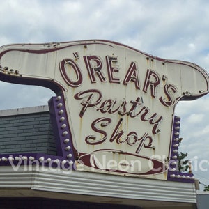 O'Rears Pasteries / Fotografia di Chicago / Fotografia di strada / Fotografia Purdue / Stampa senza cornice / Fotografia di panetteria / Foto di cappello da panetteria