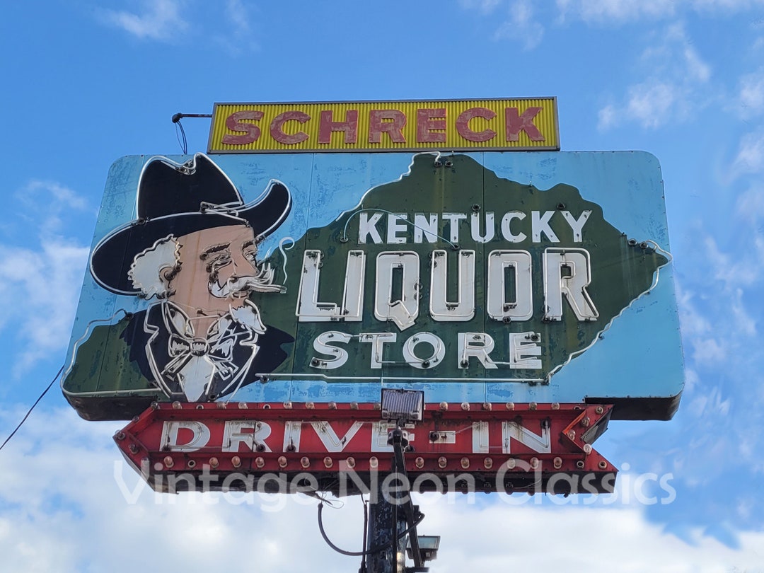 Kentucky Liquor Store Neon Sign Photo Print Unframed Etsy