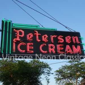 Gelato Petersen / Fotografia di Chicago / Fotografia di strada / Fotografia di Oak Park / Stampa senza cornice / Foto di crema di latte /Foto di crema di latte