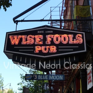 Wise Fools Pub / Fotografia di Chicago / Fotografia di strada / Fotografia di Lincoln Park / Stampa senza cornice / Lincoln Ave / Foto del Chicago Bar