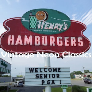 Henrys Hamburgers / Benton Harbour Michigan / Foto dello stand di hamburger / Fotografia del Michigan / Fotografia di Chicago / Stampa senza cornice / Mcdonalds
