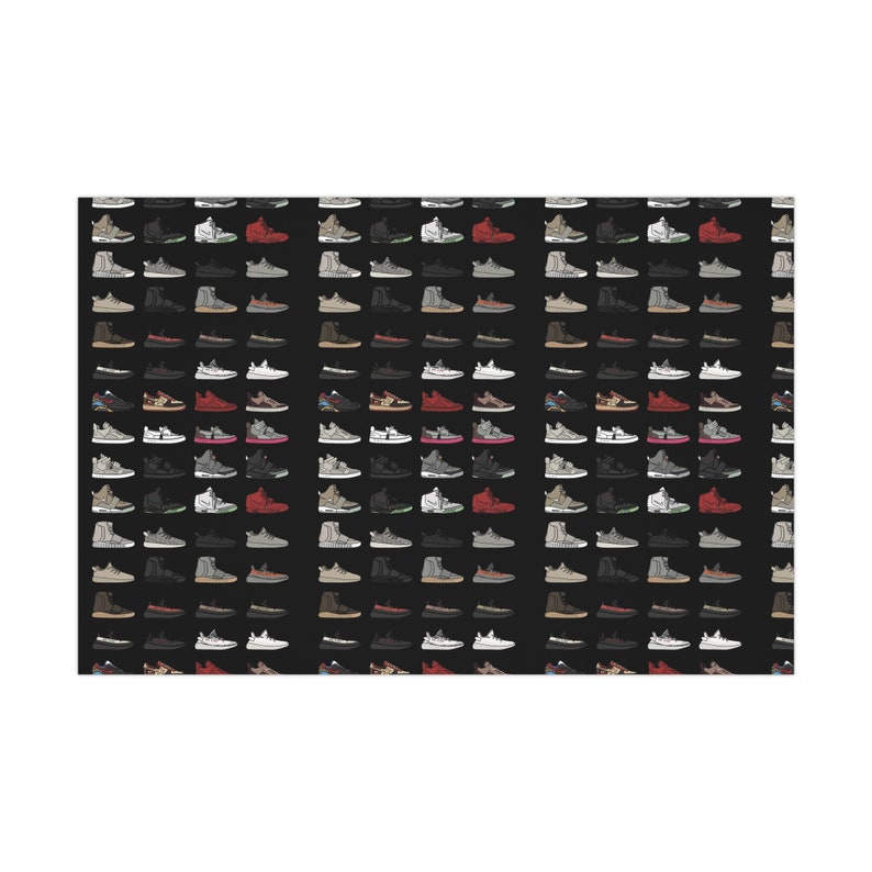 Yeezy, Kanye West, Kim K, Wrapping Paper, Goat, Basketball, Mothers Day, Fathers Day, Gift Wrap, Sneakerhead, Sneaker, Christmas, Streetwear image 2