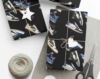Jordan , Wrapping Paper, Goat, Basketball, Mothers Day, Fathers Day, Gift Wrap, Sneakerhead, Sneaker, Christmas, Air,Basketball,Travis Scott