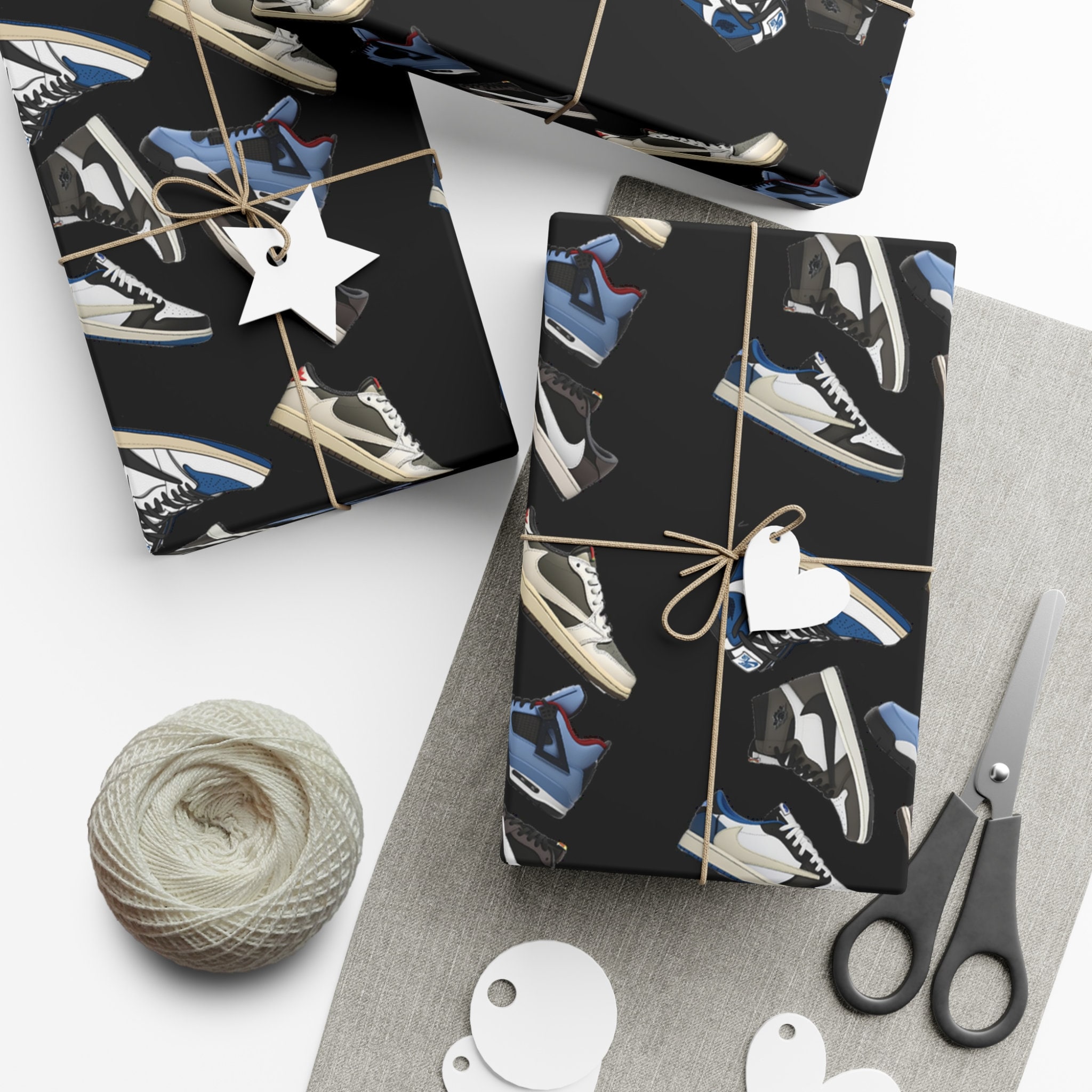 Jordanie, papier cadeau, chèvre, basket-ball, fête des mères, fête des pères, emballage cadeau, tête de basket, baskets, Noël, air, basket-ball, Travi