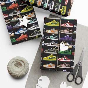 Nike Sb , Wrapping Paper, Goat, Basketball, Mothers Day, Fathers Day, Gift Wrap, Sneakerhead, Sneaker, Christmas, Air, Skateboarding