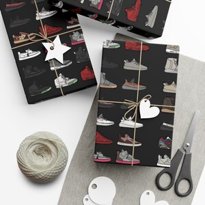 Yeezy, Kanye West, Kim K, Wrapping Paper, Goat, Basketball, Mothers Day, Fathers Day, Gift Wrap, Sneakerhead, Sneaker, Christmas, Streetwear image 3