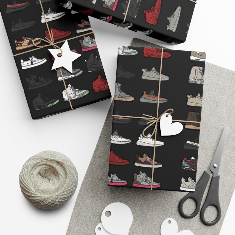 Yeezy, Kanye West, Kim K, Wrapping Paper, Goat, Basketball, Mothers Day, Fathers Day, Gift Wrap, Sneakerhead, Sneaker, Christmas, Streetwear image 3