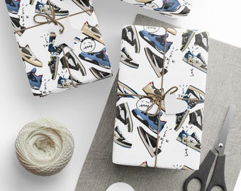 Jordan , Wrapping Paper, Goat, Basketball, Gift Wrap, Sneakerhead, Sneaker, Christmas, Air,Basketball,Travis Scott, Christmas gift Wrap