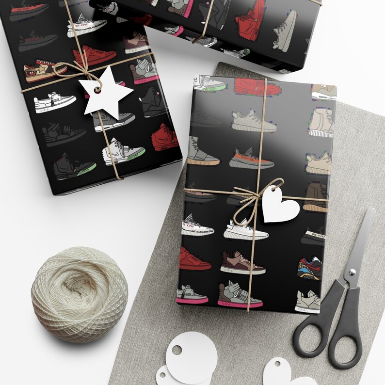 Yeezy, Kanye West, Kim K, Wrapping Paper, Goat, Basketball, Mothers Day, Fathers Day, Gift Wrap, Sneakerhead, Sneaker, Christmas, Streetwear image 7