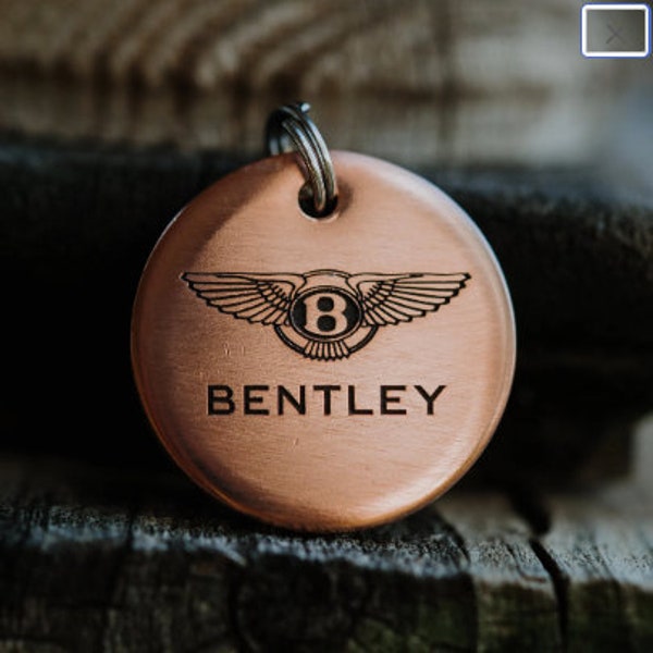 Bentley Dog Tag | Engraved | Copper | Personalized | Pet Id Tag | Cat