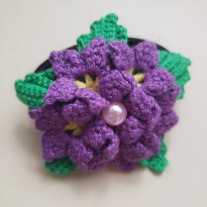 CROCHET FLOWER HAIR Tie