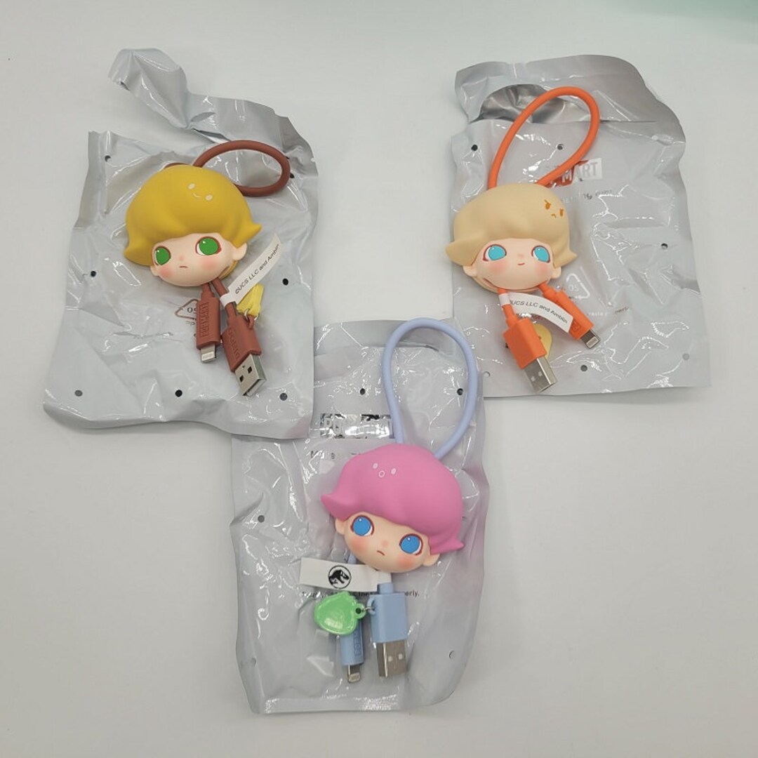 POPMART Dimoo Jurassic World Apple iPhone Charger figure 2,5,7 3pc New ...