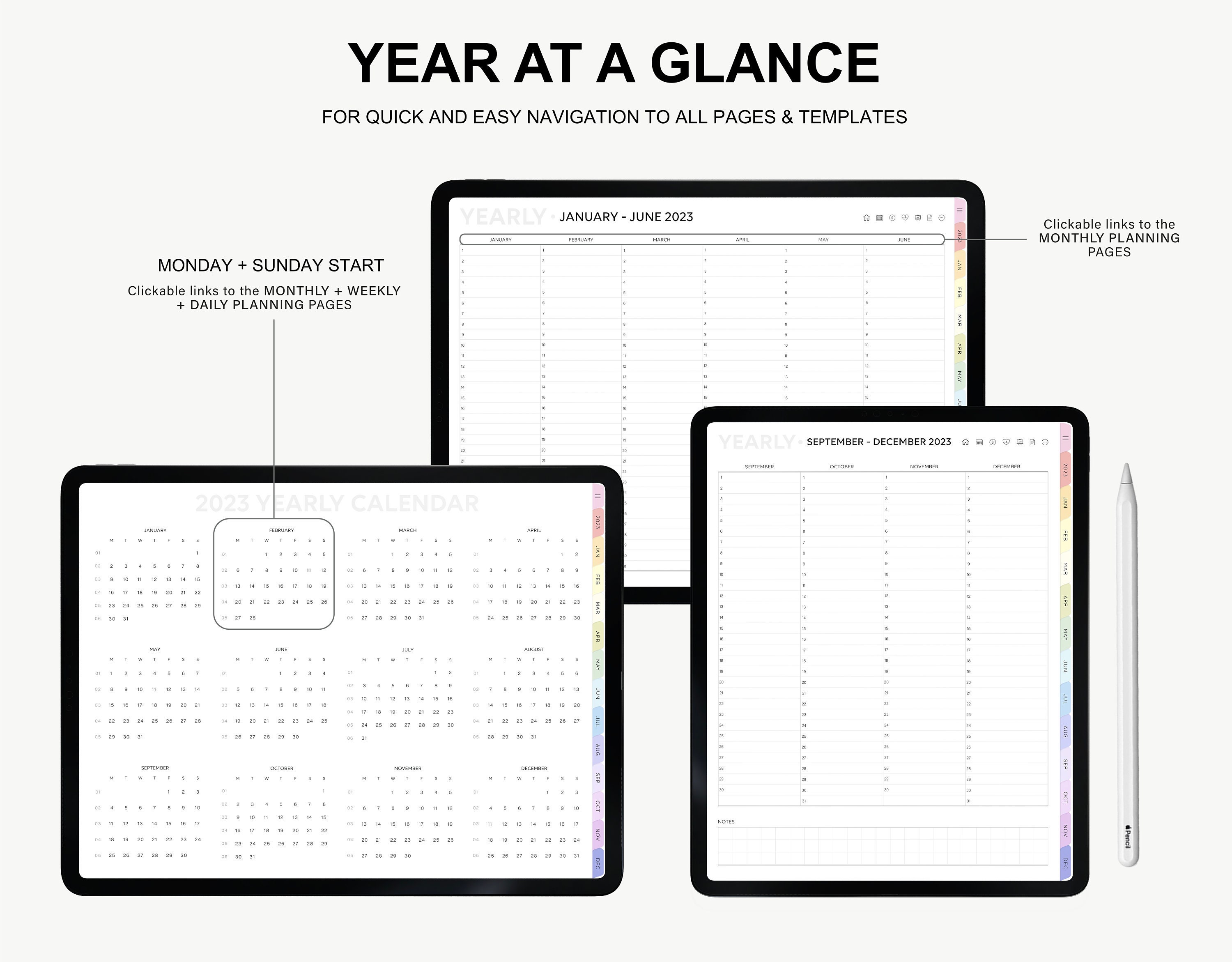 2023 2024 Goodnotes Planner Ipad Planner Notability Planner Etsy