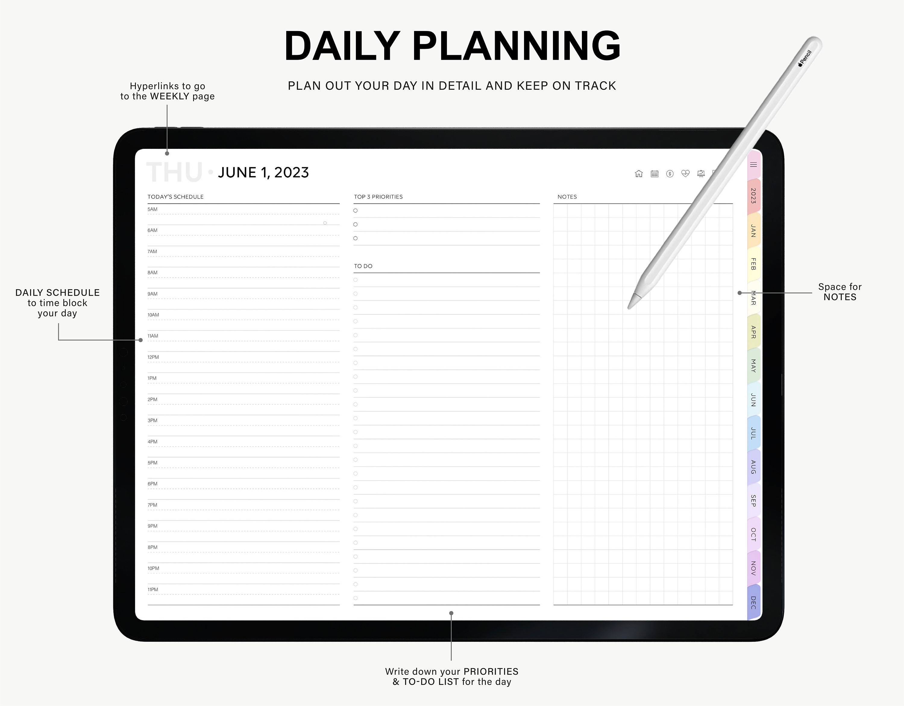 2023 2024 Goodnotes Planner Ipad Planner Notability Planner Etsy