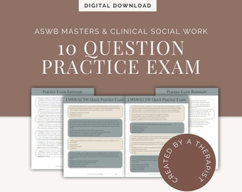 LMSW/LCSW 10 Question Practice Exam