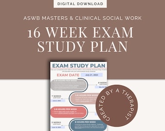 LMSW/LCSW Licensing Exam Study Plan | 16 Week Prep