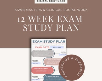 LMSW/LCSW Licensing Exam Study Plan | 12 Week Prep