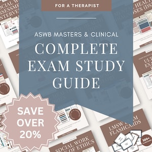 Complete ASWB LMSW/LCSW Study Guide Bundle | 90+ Pages