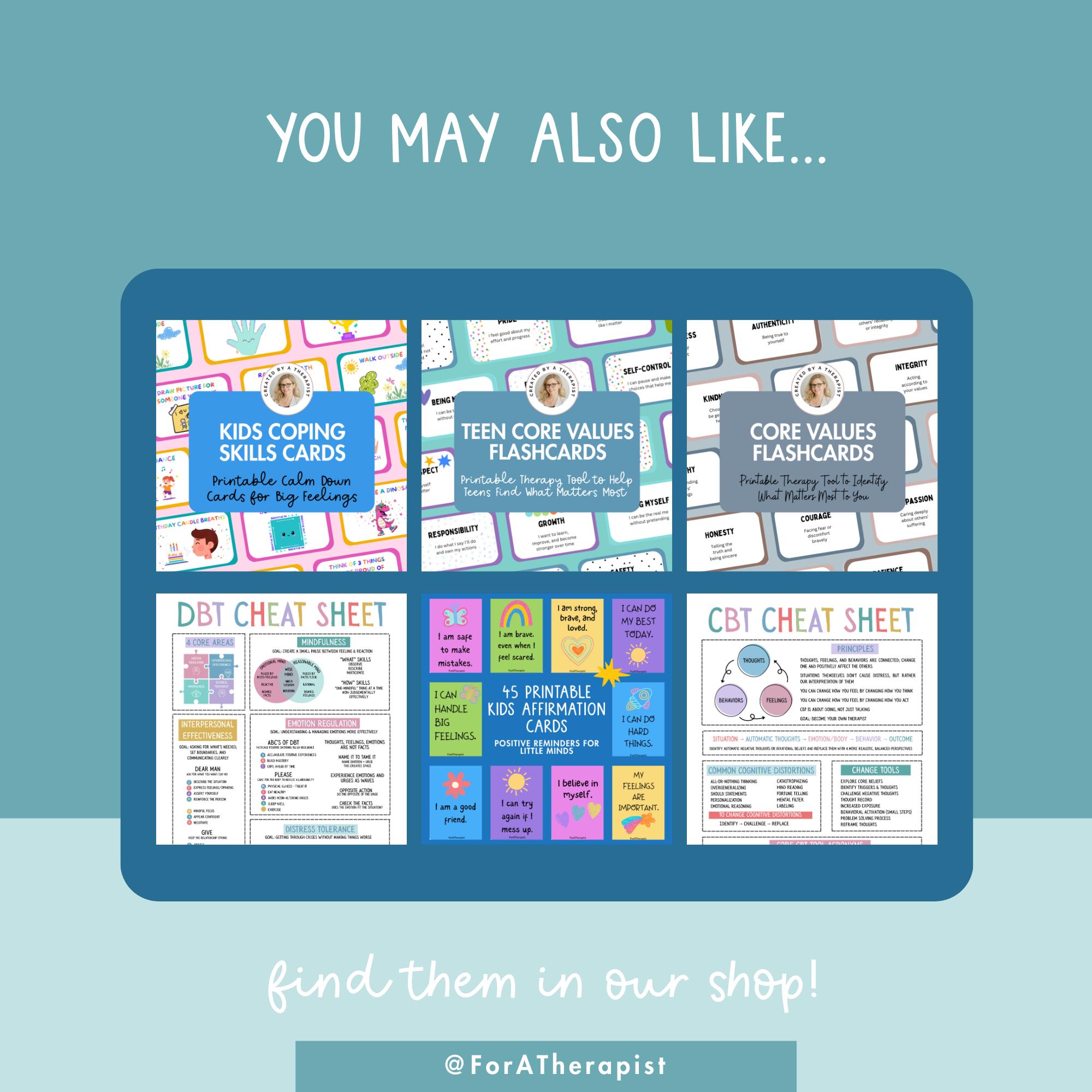 Safety Plan Worksheet Printable, Mental Health Crisis Plan, Suicide ...