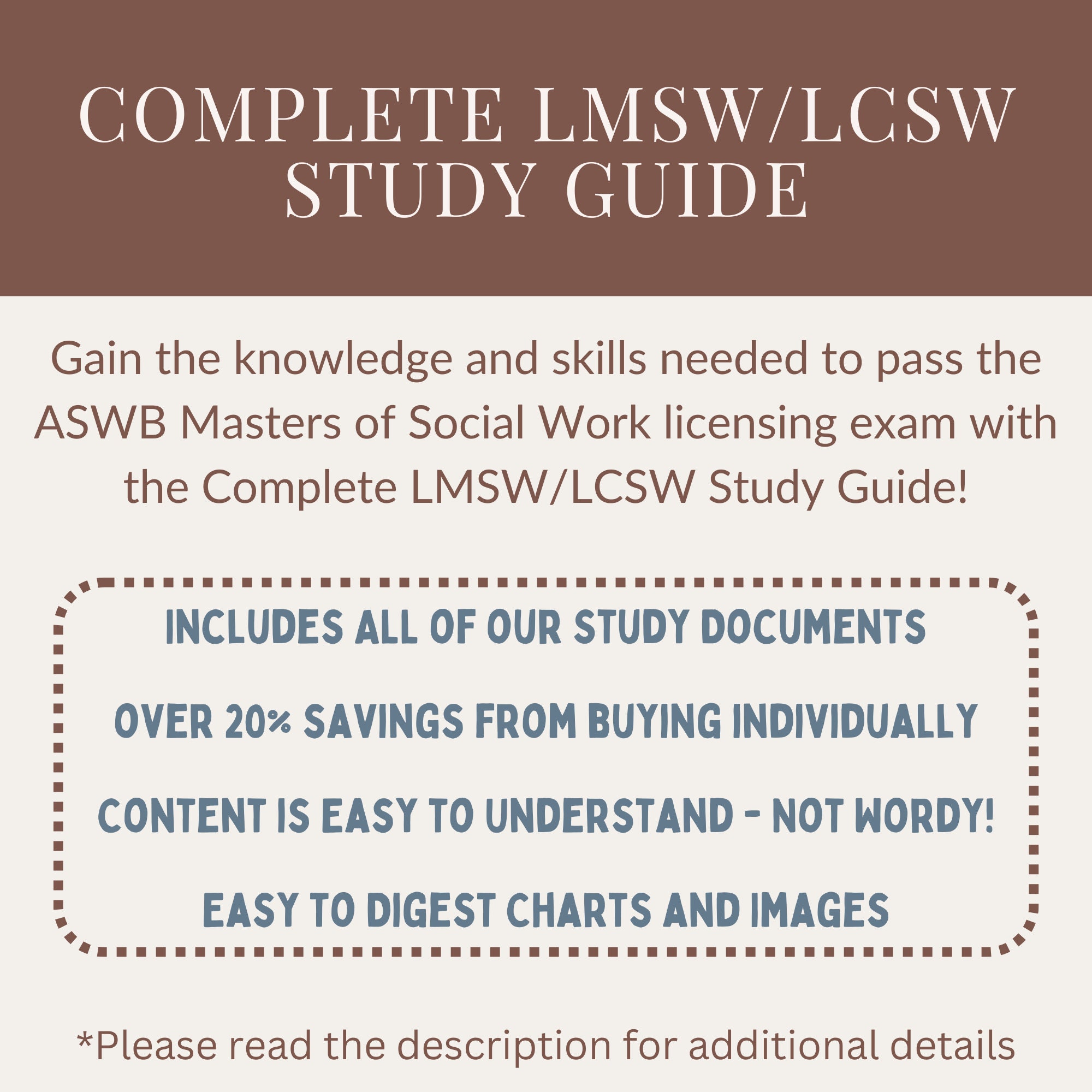 Complete ASWB LMSW/LCSW Exam Study Guide 90 Pages Printed & Free Shipping Etsy