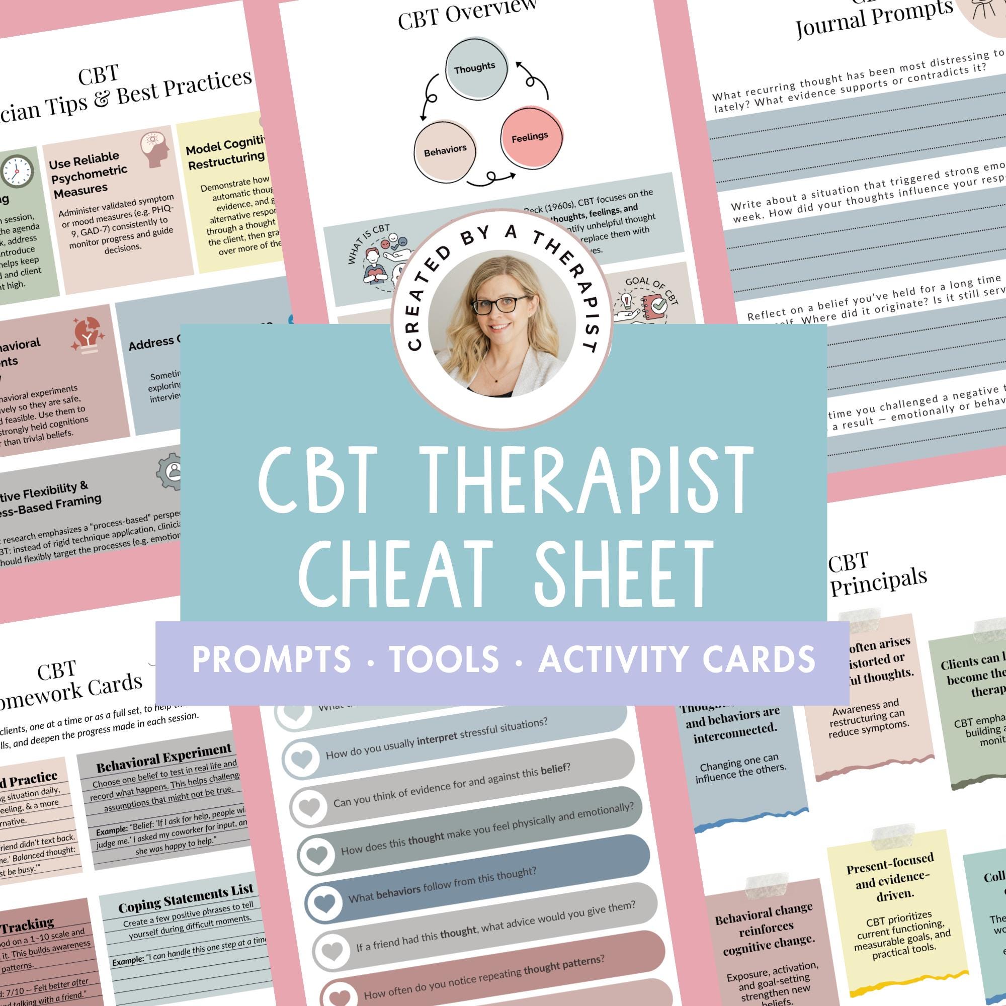 CBT Skills Workbook, Therapist’s Guide to Cognitive Behavior Therapy ...