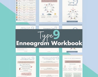 Enneagram Type 9 Workbook | The Peacemaker | Mindfulness + Boundaries Reflection Printable for Therapy or Personal Growth | Digital Download