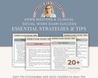 LMSW LCSW Exam Prep Study Guide - ASWB Test Strategy & Tips - Social Work Licensing Exam Prep - Digital Download pdf