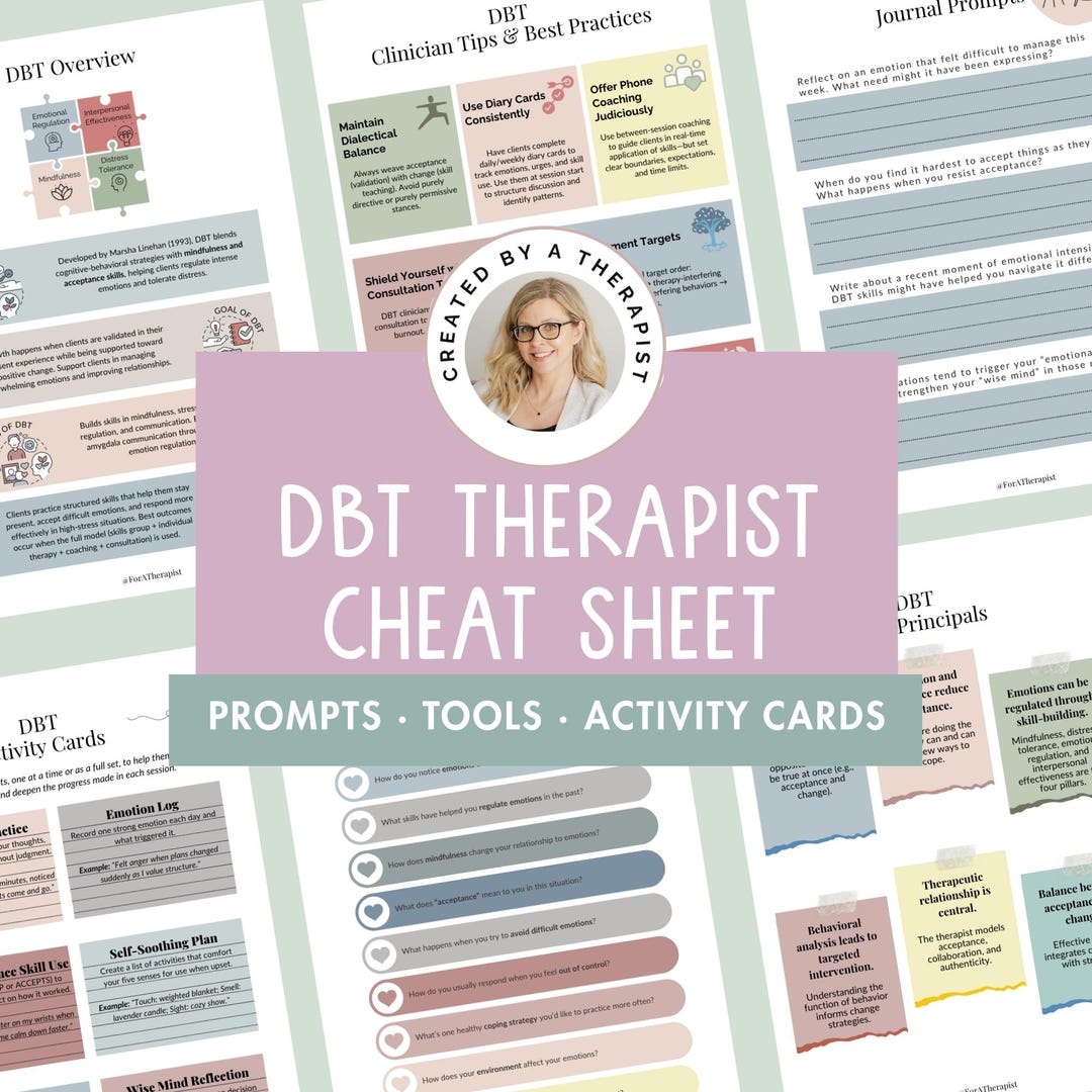 DBT Skills Workbook, Therapist’s Guide to Dialectical Behavior Therapy ...