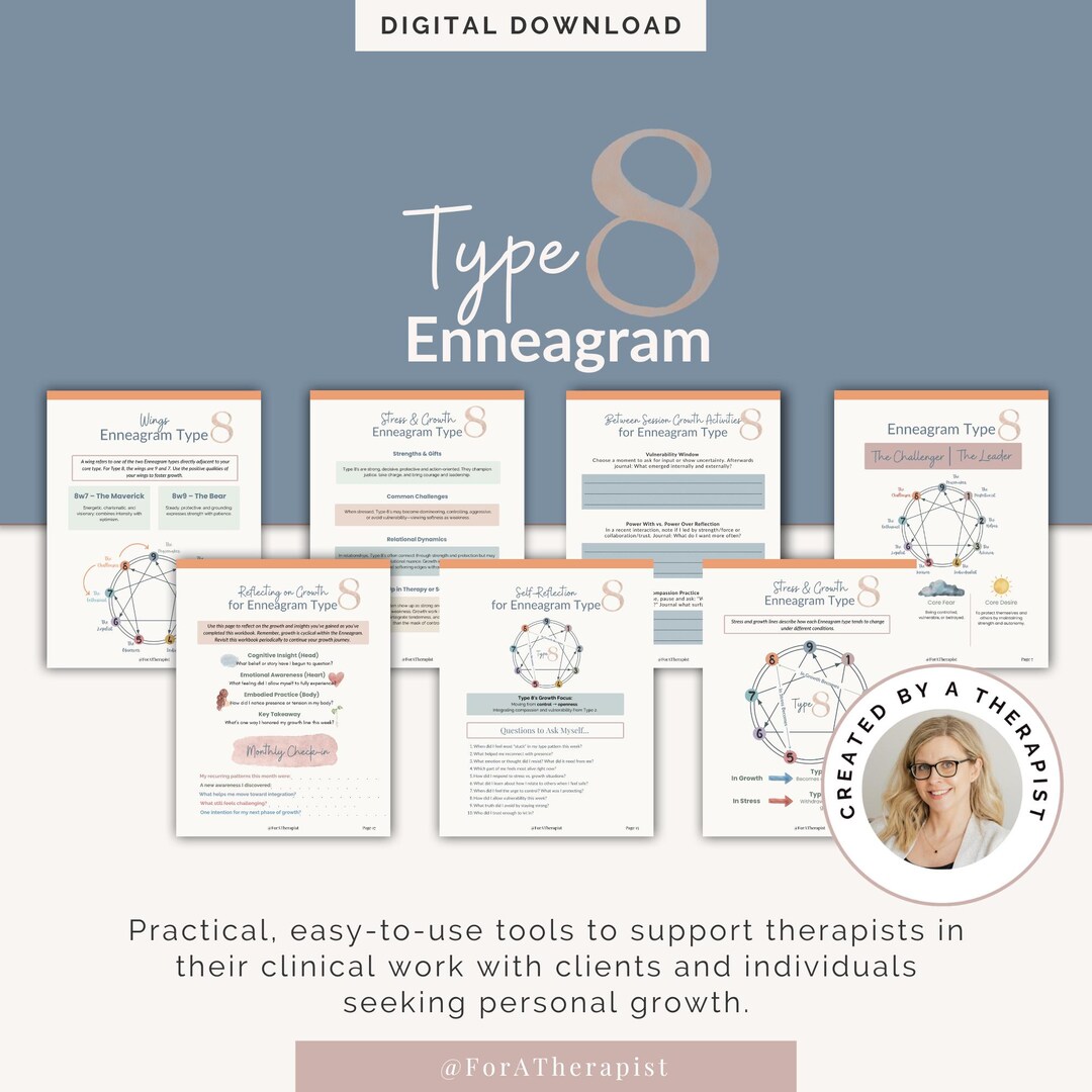 Enneagram Type 8 Workbook | the Challenger | Emotional Awareness ...