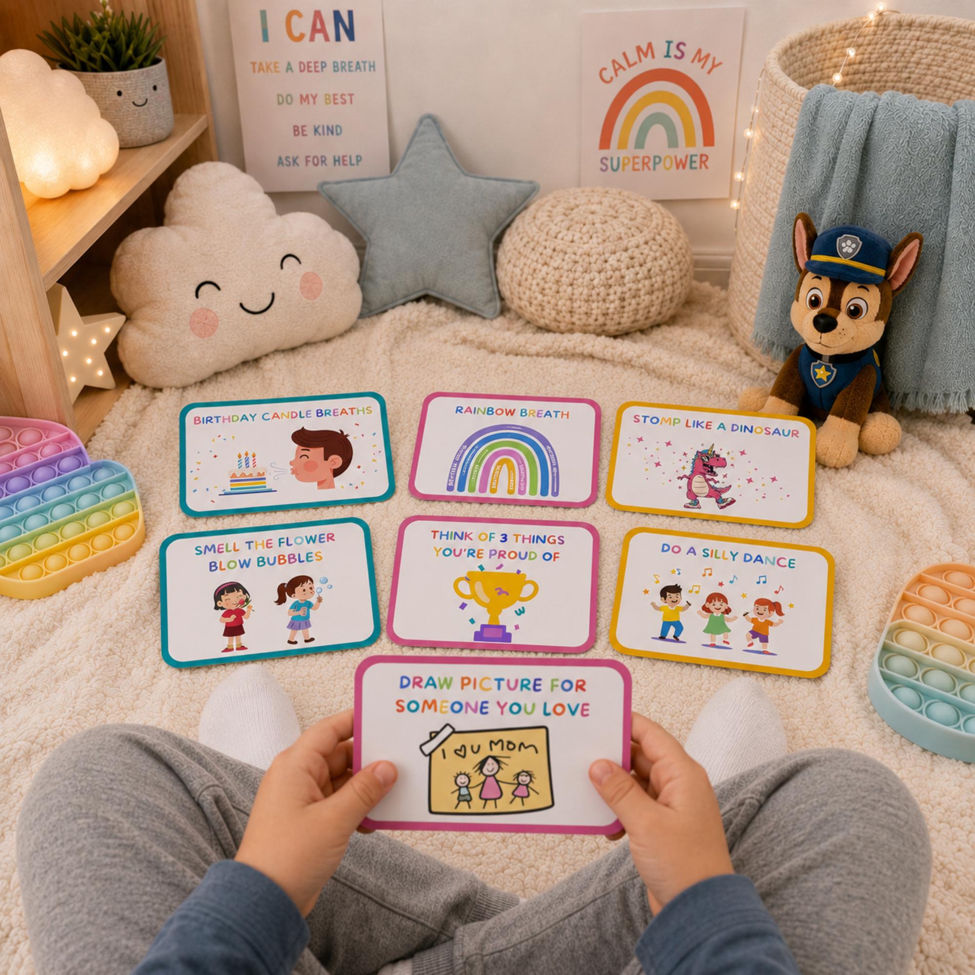 Kids Coping Skills Cards Printable | Calm Down Cards for Calm Corner ...
