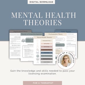 Social Work Theories Study Guide – LMSW LCSW Exam Prep | Systems, Ego, Family, Group Theory | Digital Download PDF