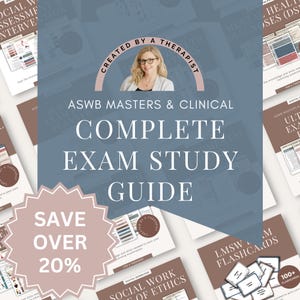 ASWB LMSW LCSW Study Guide Bundle – 90+ Page Digital Exam Prep pdf | Social Work Study Tools, dsm-5, Ethics, Medications