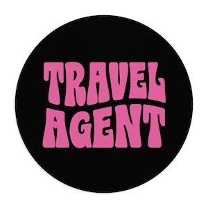 Travel Agent Mouse Pad - Office Desk Decor, Work from Home, Computer Accessories, Travel Lover Gift, Office Supplies, Desk Organizer